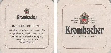 Bierdeckel quadratisch - Perle der Natur - Krombacher