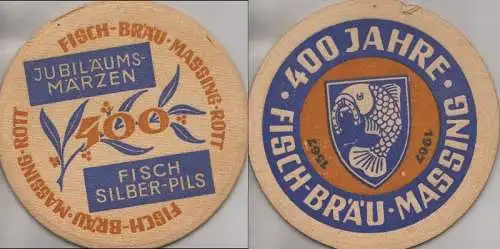 Bierdeckel rund - Fisch-Bräu