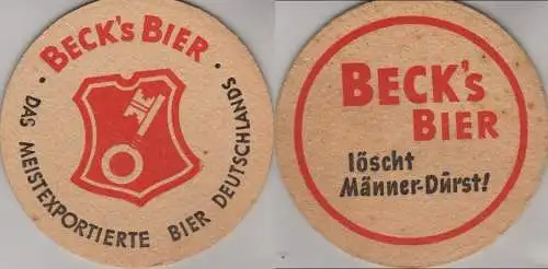 Bierdeckel rund - Becks