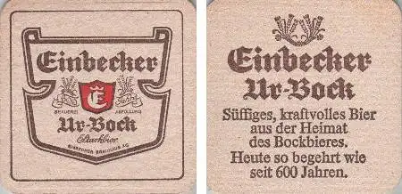 Bierdeckel quadratisch - Einbecker - süffiges Ur-Bock