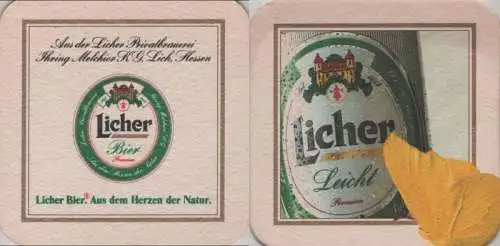 Bierdeckel quadratisch - Licher