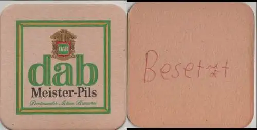 Bierdeckel quadratisch - dab