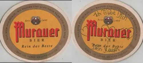 Bierdeckel oval - Murauer