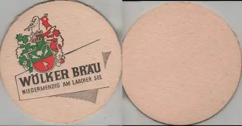 Bierdeckel rund - Wölker Bräu, Laacher See