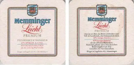 Bierdeckel quadratisch - Memminger Leicht Premium