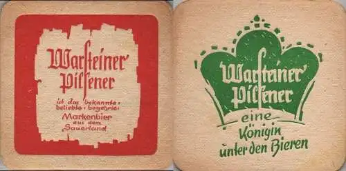 Bierdeckel quadratisch - Warsteiner