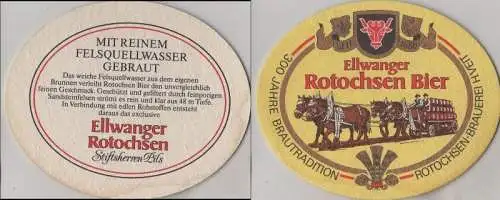 Bierdeckel oval - Ellwanger Rotochsen