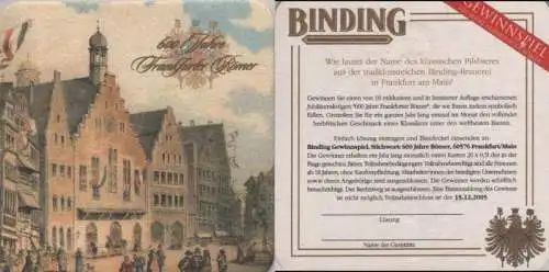 Bierdeckel quadratisch - Binding