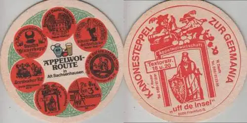 Bierdeckel rund - Äppelwoi