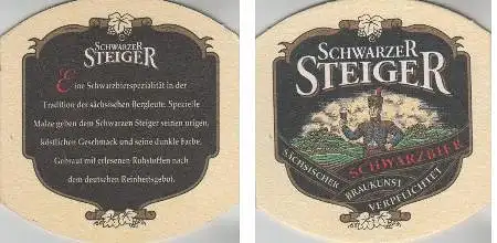 Bierdeckel Sonderform - Schwarzer Steiger