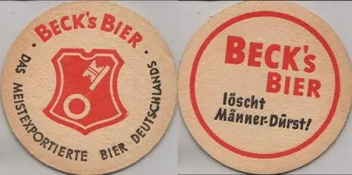 Bierdeckel rund - Becks