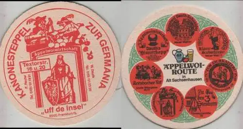 Bierdeckel rund - Äppelwoi