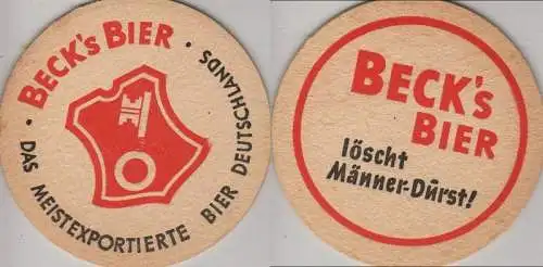 Bierdeckel rund - Becks