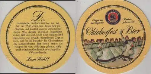 Bierdeckel rund - Paulaner Oktoberfest-Bier