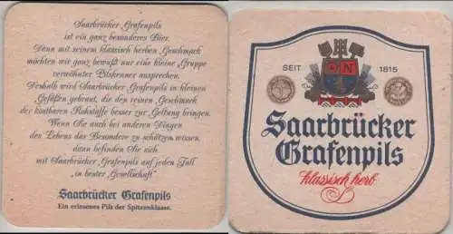 Bierdeckel quadratisch - Saarbrücker Grafenpils