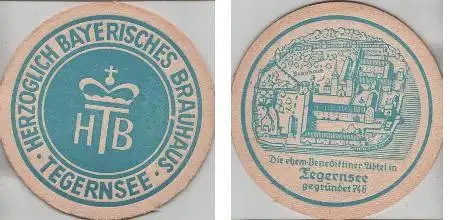 Bierdeckel rund - Tegernsee gegr. 746