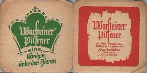 Bierdeckel quadratisch - Warsteiner