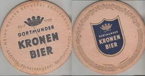 Bierdeckel rund - Dortmunder Kronen bier