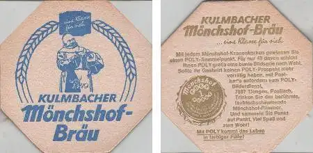 Bierdeckel 8-eckig - Kulmbacher Mönchshofbräu