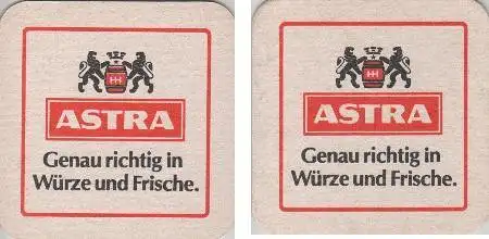 Bierdeckel quadratisch - Astra - genau richtig