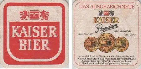 Bierdeckel quadratisch - Kaiser - edelhopfiges Aroma