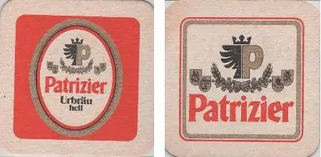 Bierdeckel quadratisch - Patrizier - rot