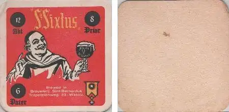 Bierdeckel quadratisch - Sixtus - Sint Bernardus - Eckknick