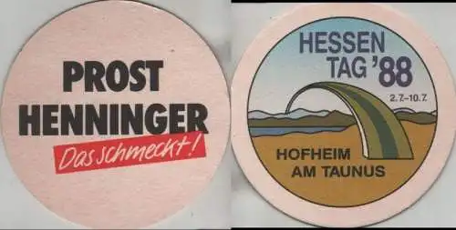 Bierdeckel rund - Henninger