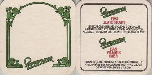 Bierdeckel quadratisch - Staropramen