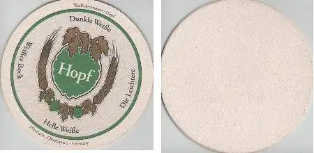 Bierdeckel rund - Hopf - Weißbierbrauerei