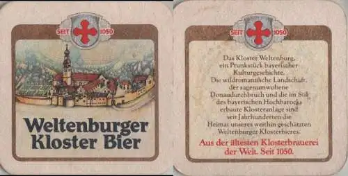 Bierdeckel quadratisch - Weltenburger