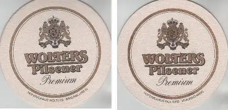 Bierdeckel rund - Wolters Pils - Braunschweig