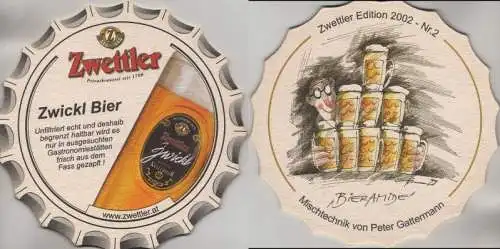 Bierdeckel Sonderform - Zwettler