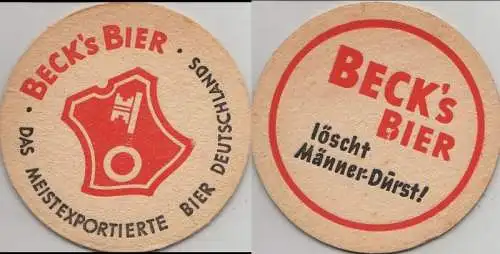 Bierdeckel rund - Becks