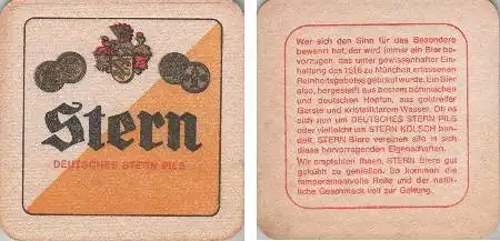 Bierdeckel quadratisch - Stern - Sinn für Besonderes