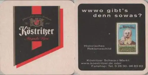 Bierdeckel quadratisch - Köstritzer