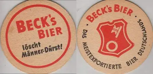 Bierdeckel rund - Becks