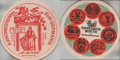 Bierdeckel rund - Äppelwoi