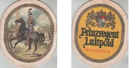 Bierdeckel oval - Prinzregent Luitpold - Carl - Weissbier