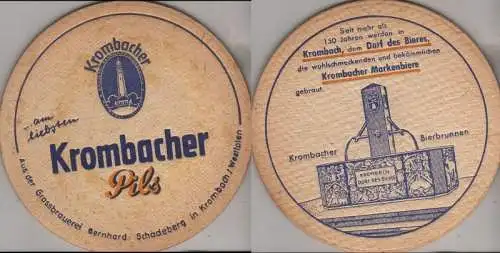 Bierdeckel rund - Krombacher