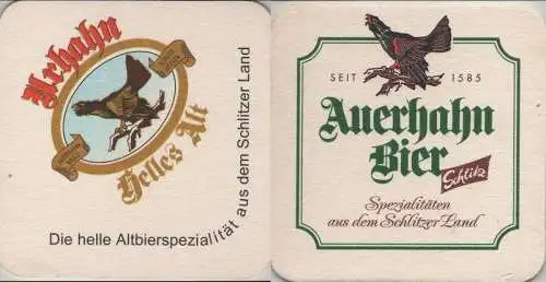 Bierdeckel quadratisch - Auerhahn