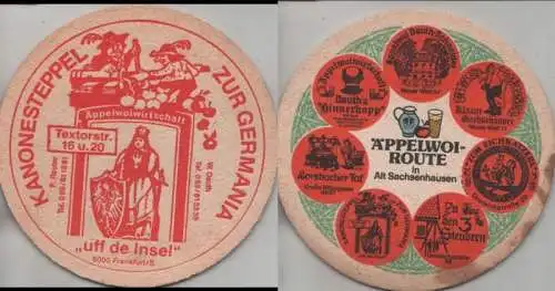 Bierdeckel rund - Äppelwoi