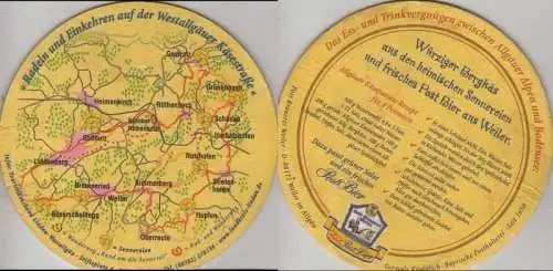 Bierdeckel rund - Post-Brauerei, Weiler