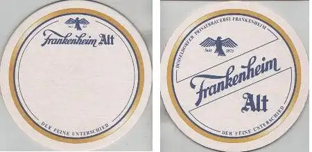 Bierdeckel rund - Frankenheim Alt - Privatbrauerei