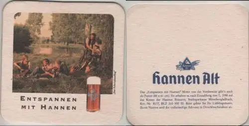 Bierdeckel quadratisch - Hannen