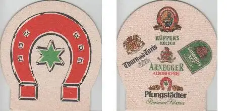 Bierdeckel Sonderform - Pfungstädter Premium Pilsener