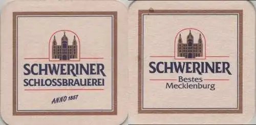 Bierdeckel quadratisch - Schweriner