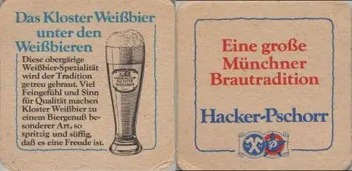 Bierdeckel quadratisch - Hacker-Pschorr