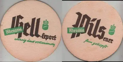 Bierdeckel rund - Rhenania