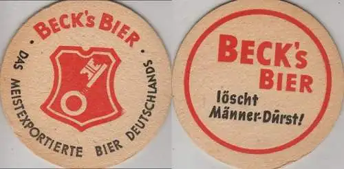 Bierdeckel rund - Becks